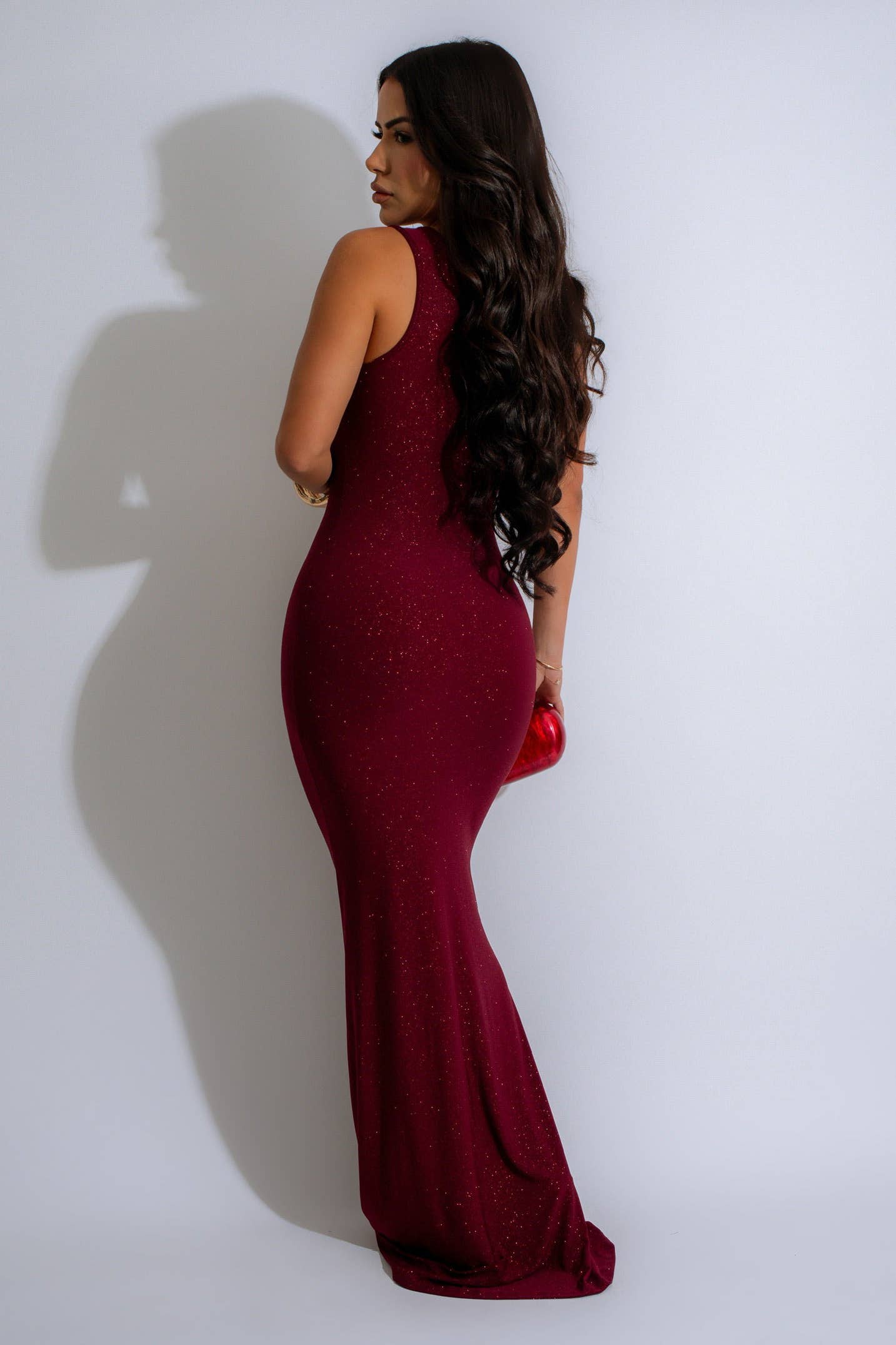 Deep Cut-Out Maxi Dress
