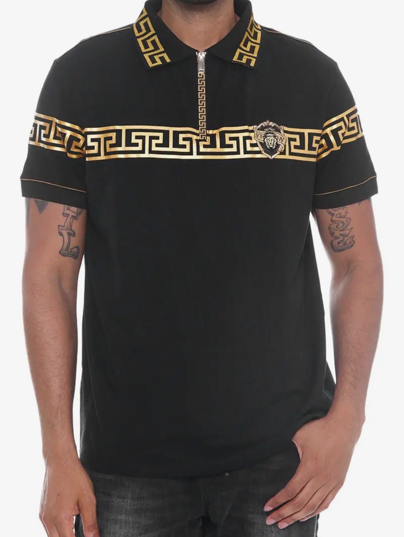 Men’s Luxury Greek Key Polo Shirt