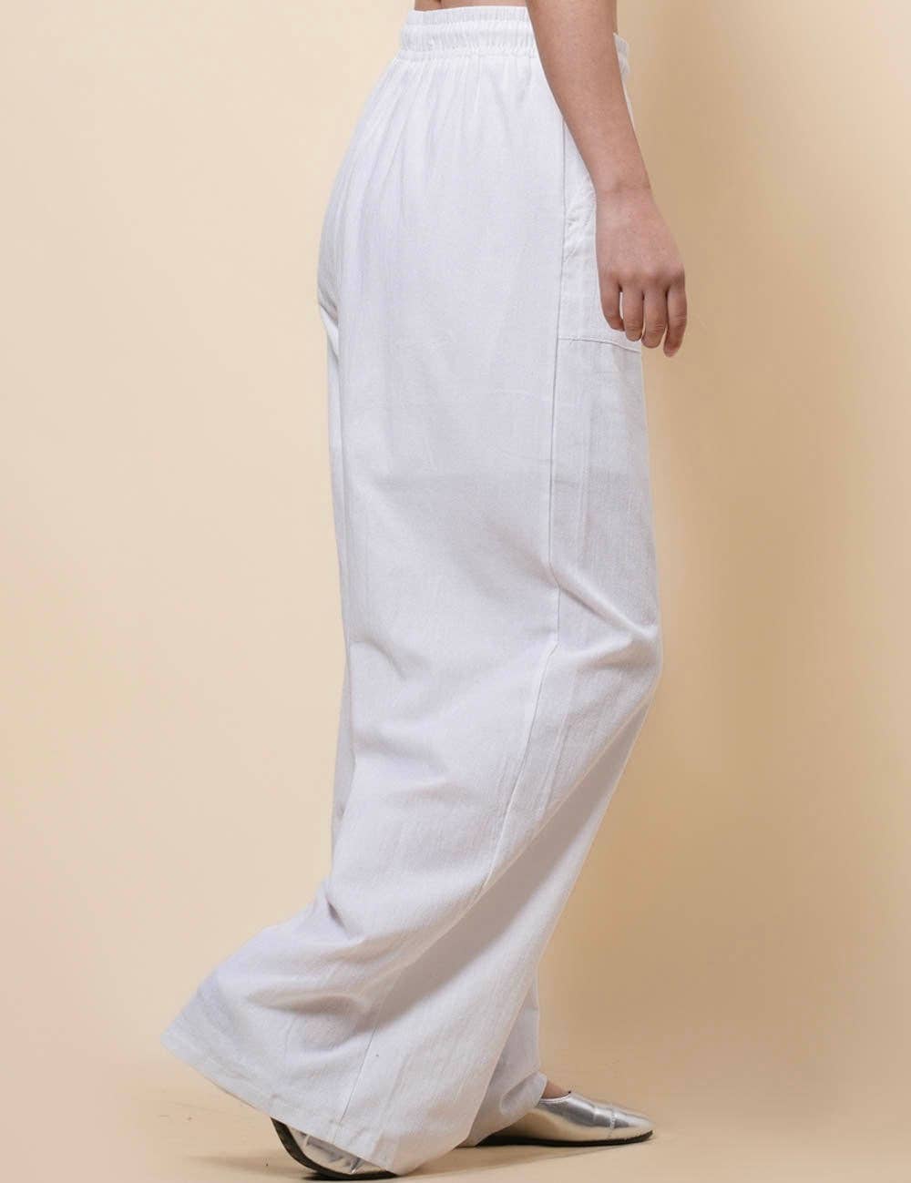 Chic Wide-Leg White Pants-Breezy, Stylish & Comfy