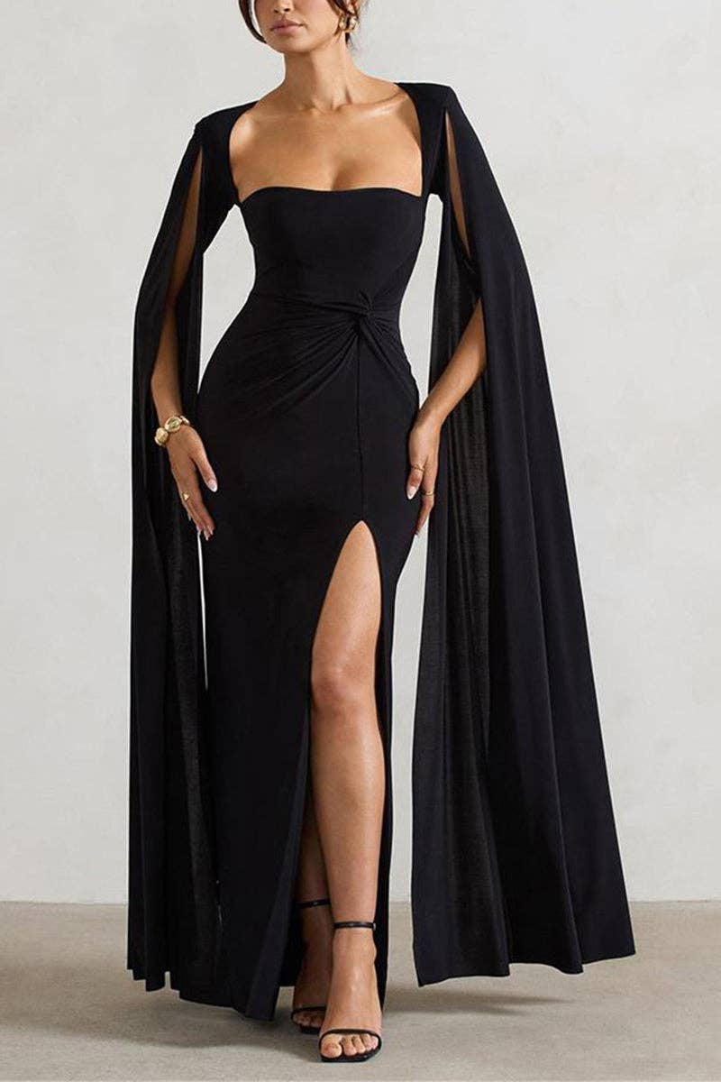 Elegant Cape Dress