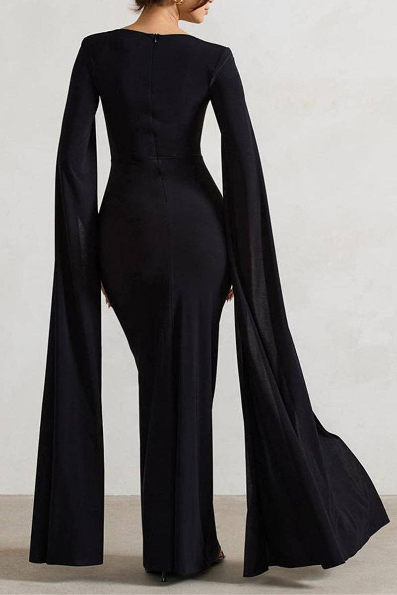 Elegant Cape Dress
