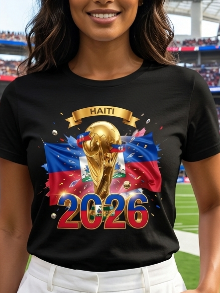 Haiti 2026 Gold Edition Graphic Tee 🇭🇹🔥