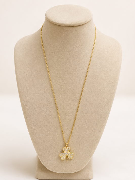 Lucky Clover Gold Necklace
