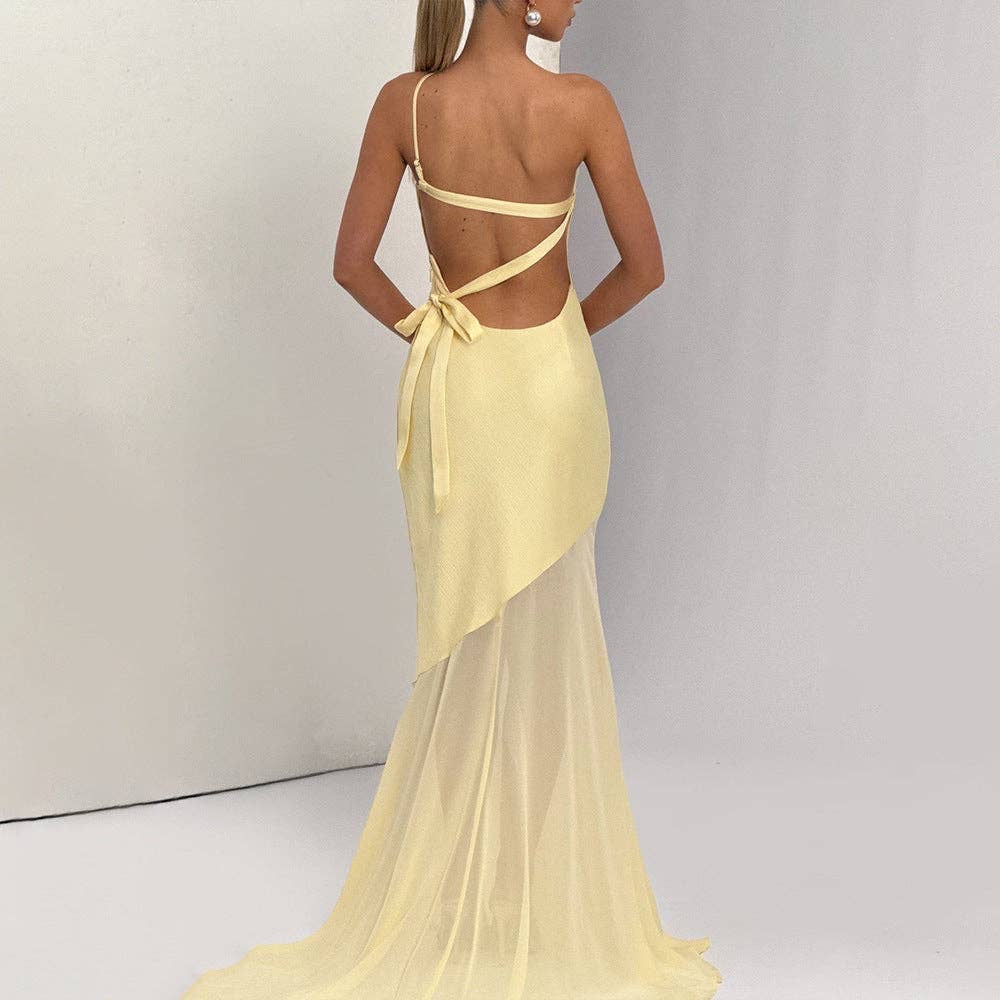 Sexy Slit Maxi Dress Elegant  Chic