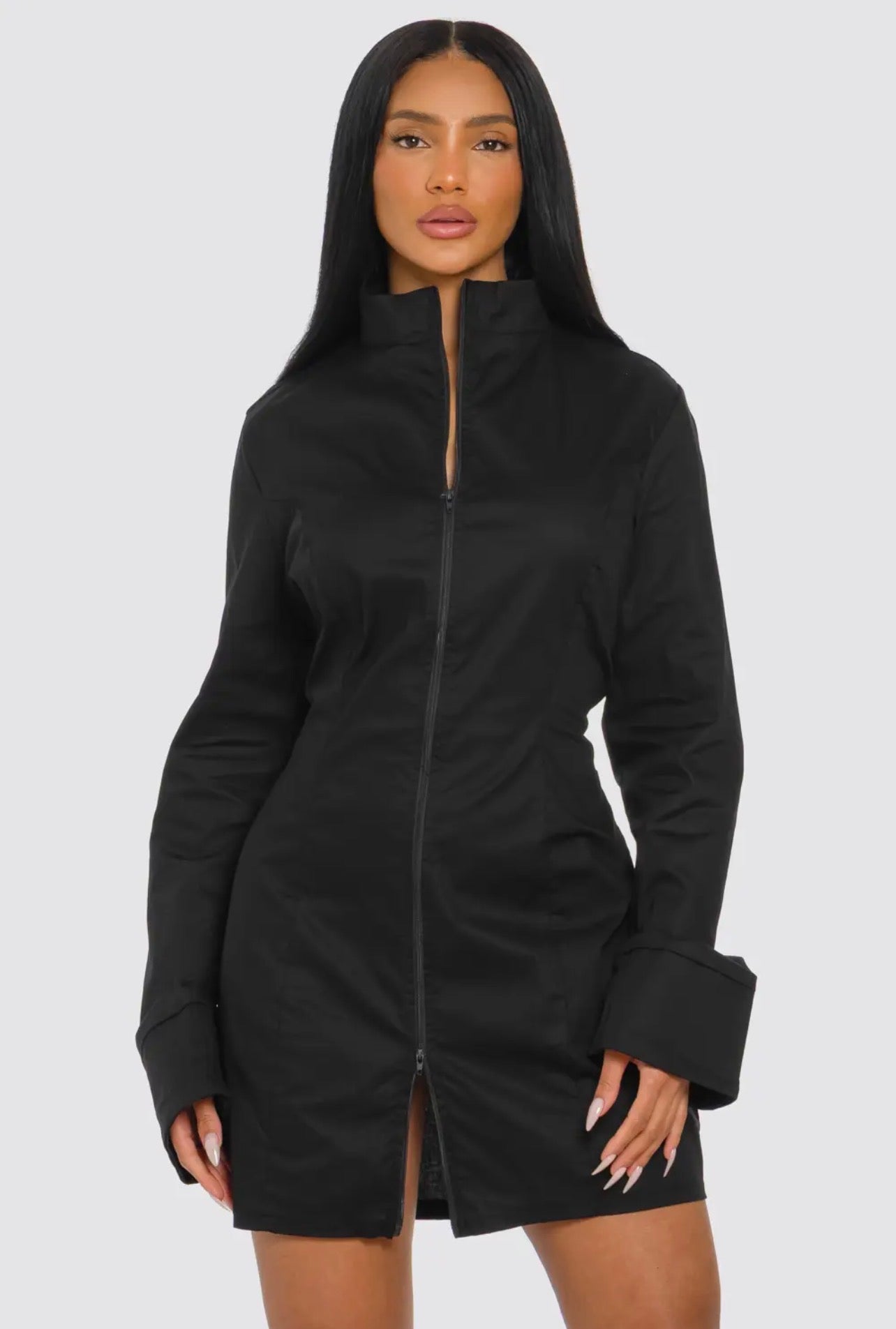 Boss Babe Zip Mini Dress