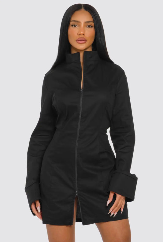 Boss Babe Zip Mini Dress