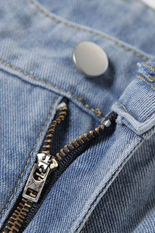 Ripped Heart Cut-Out Jeans