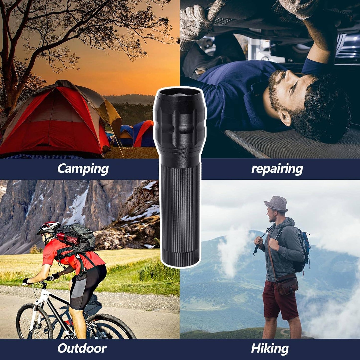 Mini LED Flashlight Bulk Pack Pocket Size, Bright & Durable with Lanyard