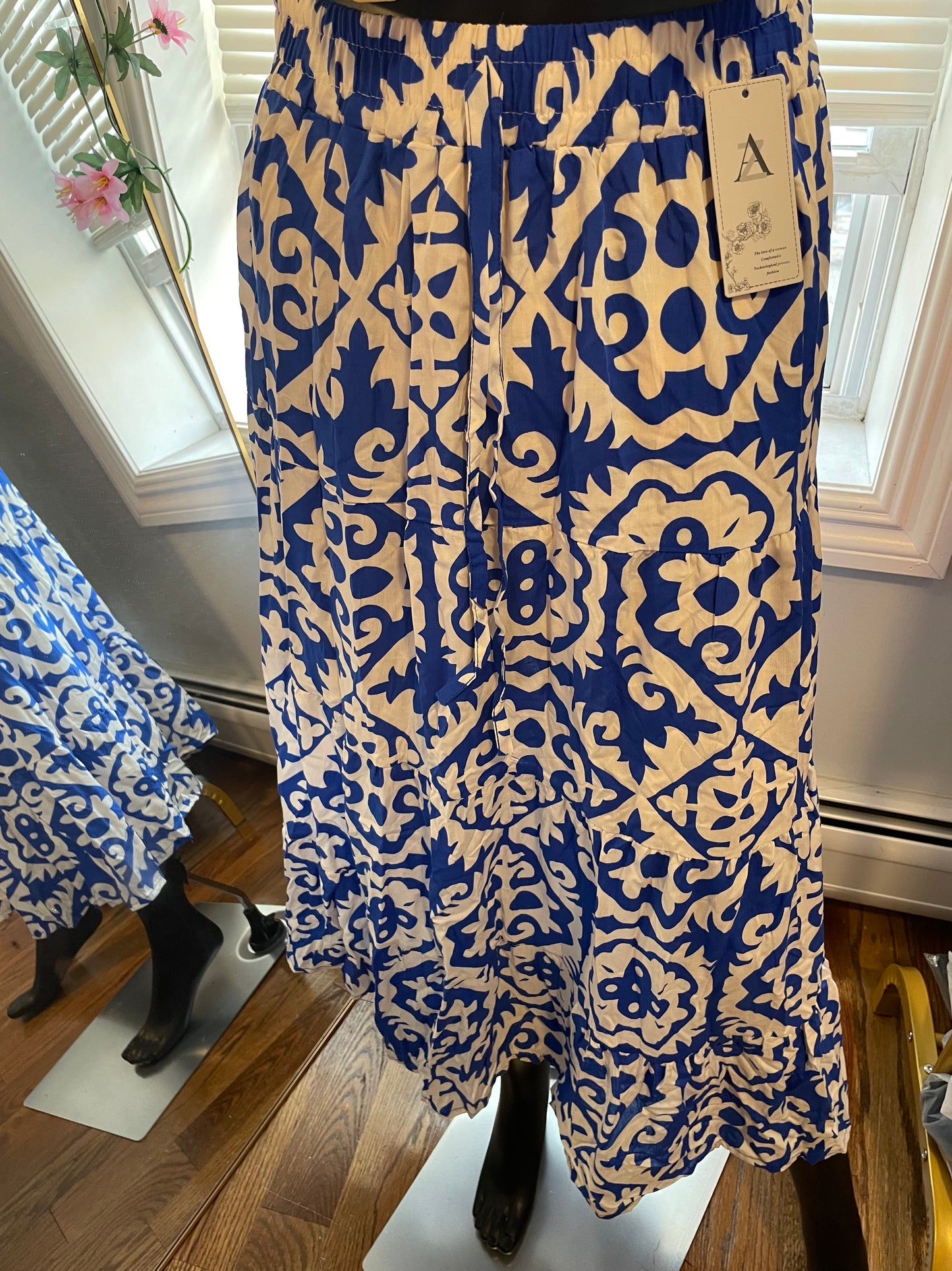 Bohemian maxi Skirt multi Color