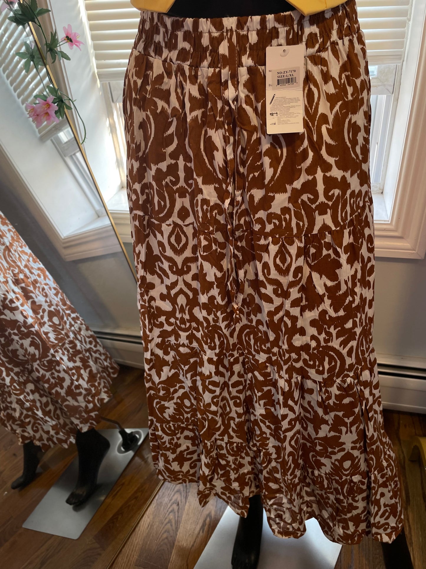 Bohemian maxi Skirt multi Color
