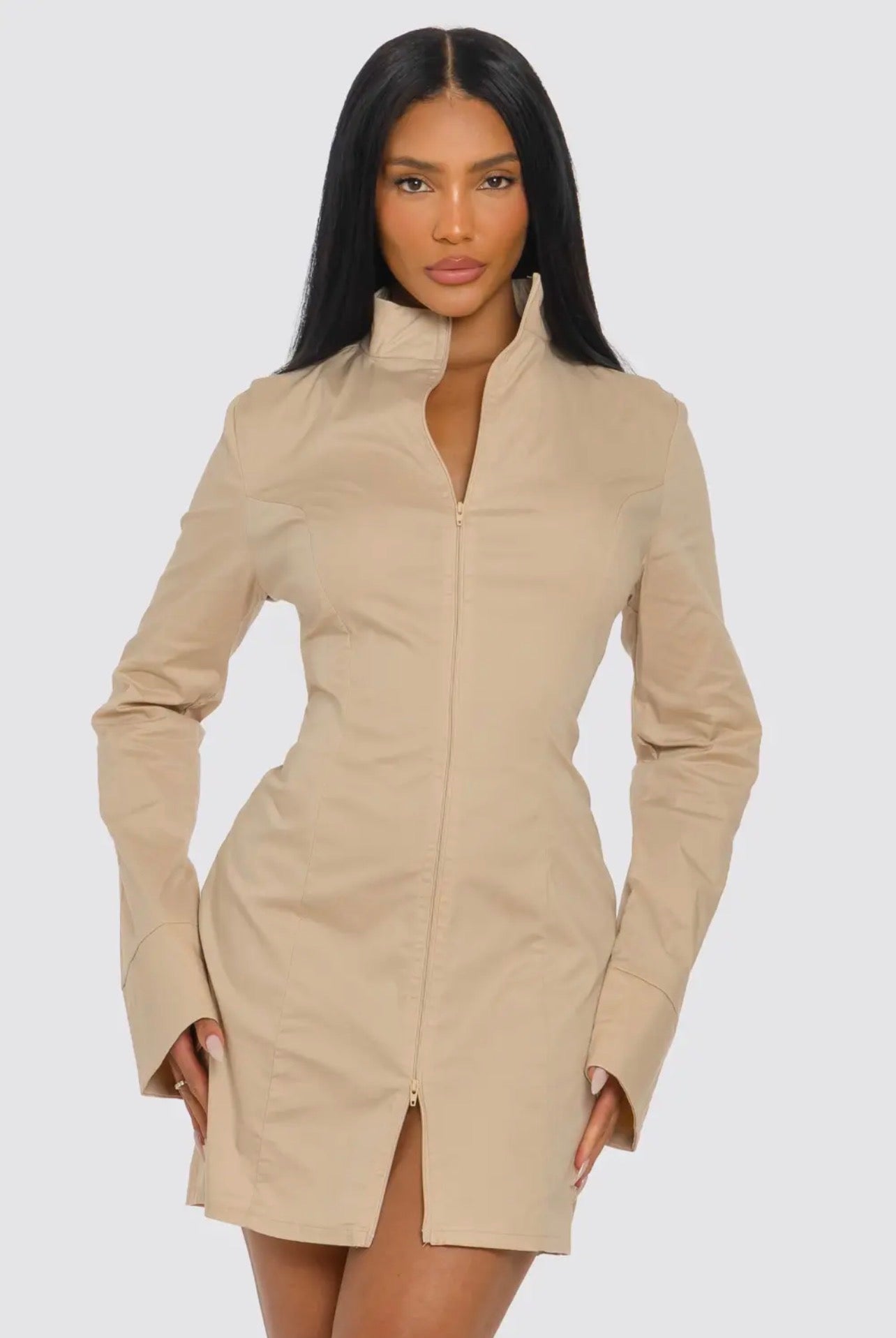 Boss Babe Zip Mini Dress