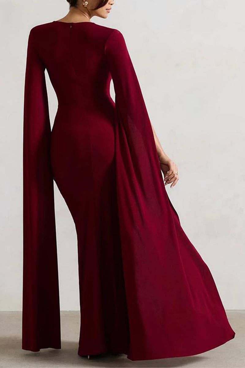 Elegant Cape Dress