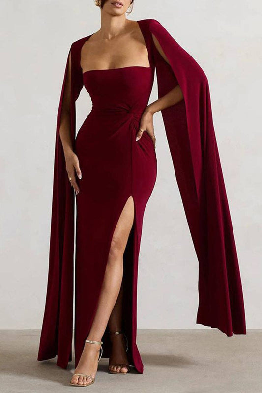 Elegant Cape Dress