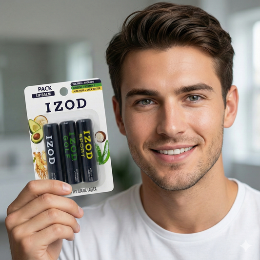 IZOD Hydrating Lip Balm 3-Pack Set Men’s Lip Care