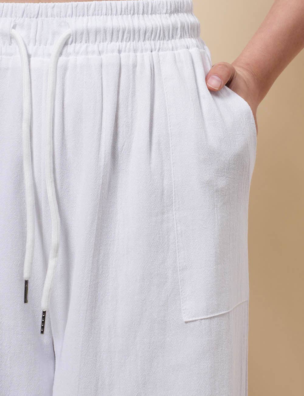 Chic Wide-Leg White Pants-Breezy, Stylish & Comfy